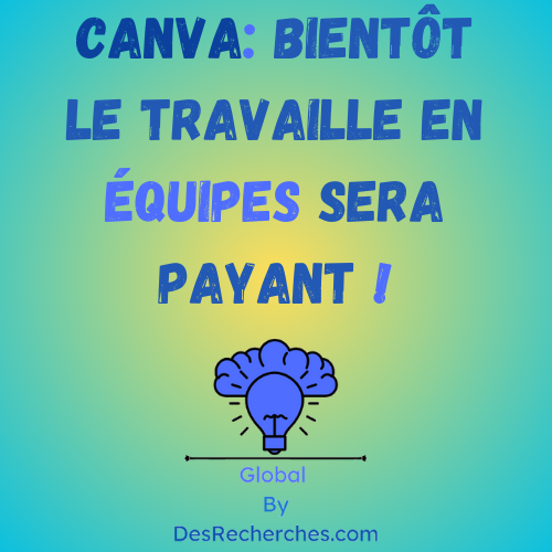 Canva bientot le travaille en equipes sera payant