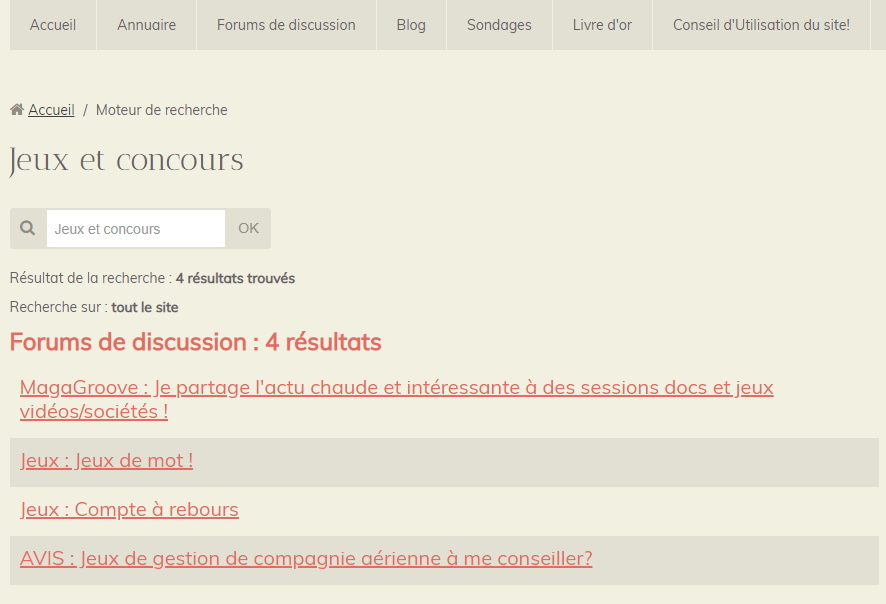 Jeux et concours - DesRecherches.com