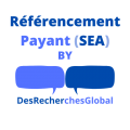 Logo referencement payant sea desrecherchesglobal transparence